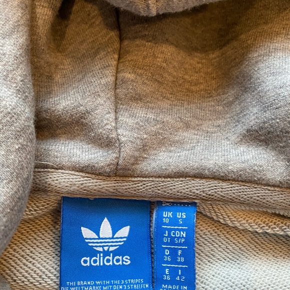 Adidas gray hooded sweatshirt!!! - Picture 3 of 5